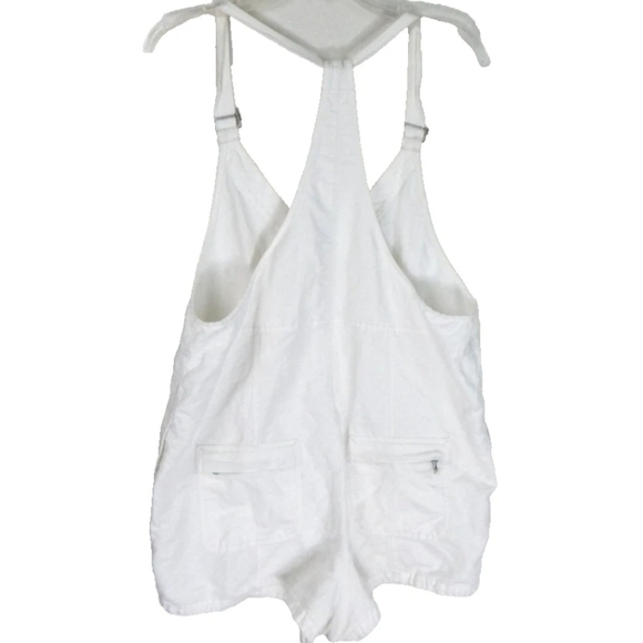 Free People Linen Blend Short Overalls - Picture 3 of 5